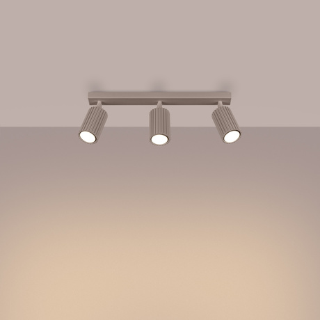 Plafonnier KARBON 3L taupe