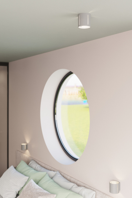 Plafond INEZ gris + 1x ampoule LED G9 4000K Froid 4,5W 530lm