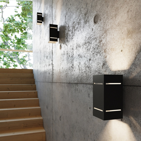 Applique BLOCCO noir + 1x ampoule LED G9 4000K Cold 4.5W 530lm