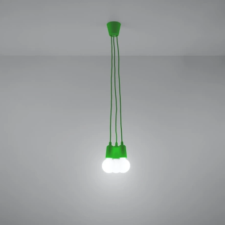 Lampe pendante DIEGO 3 verte