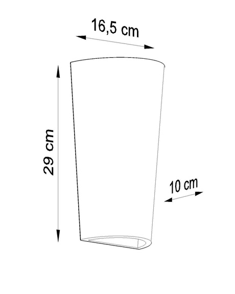 Applique en céramique LANA blanc + 1x ampoule LED E27 3000K Warm 7.5W 620lm
