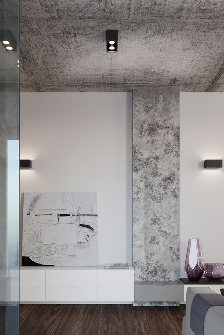 Plafond QUAD MAXI black+ 2x ampoule LED GU-10 3000K Warm 7W 620lm