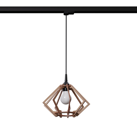 POMPELMO lampe suspendue E27 en bois naturel #B