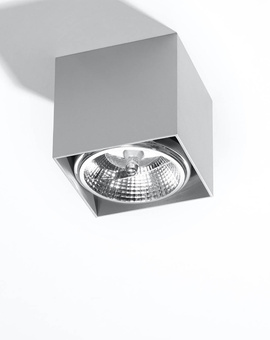 Plafond BLAKE gris + 1x ampoule LED GU10 AR111 4000K COLD 10W 850lm