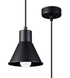 TALEJA 1 lampe suspendue noire [E27] + 1x ampoule LED E27 4000K froide 7,5W 650lm