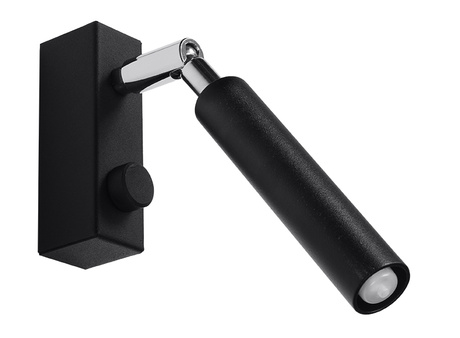 Applique EYETECH 1 noire + 1x ampoule LED G9 4000K froide 4,5W 530lm