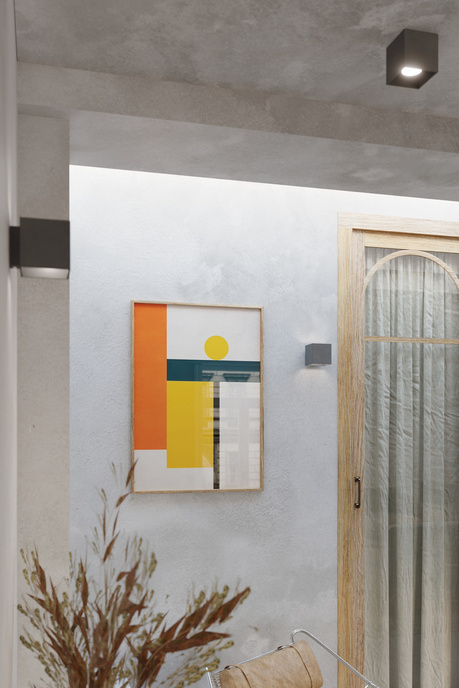 Applique QUAD 1 anthracite + 1x ampoule LED G9 3000K chaude 4,5W 510lm