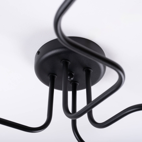 Lustre VECTOR 4 noir + 4X ampoule LED E27 3000K 7W 760lm