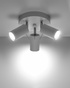 Plafond RING 3P blanc + 3x ampoule LED GU-10 3000K Warm 7W 620lm