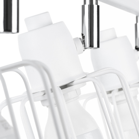 BELUCI 3 plafond blanc + 3x ampoule LED E14 4000K Froid 7.5W 680lm