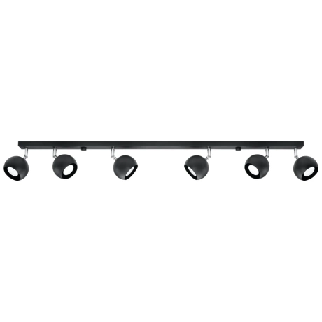 Plafonnier OCULARE 6L noir