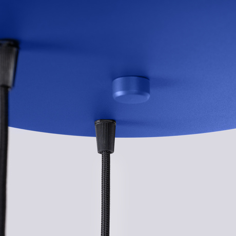 Lampe suspendue ESTRIA 3P blanc/ultramarine