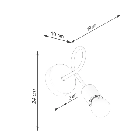 Applique EMBER blanc