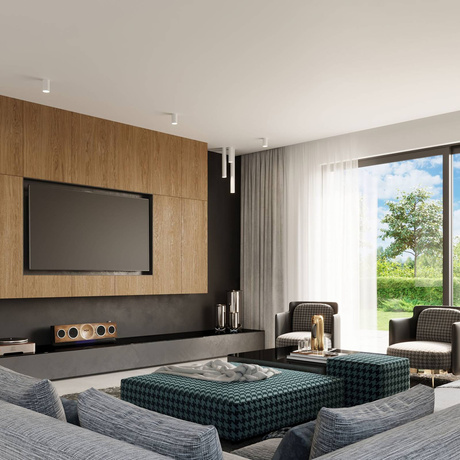 Plafond LAGOS 60 blanc + 1x ampoule LED GU-10 3000K Warm 7W 620lm