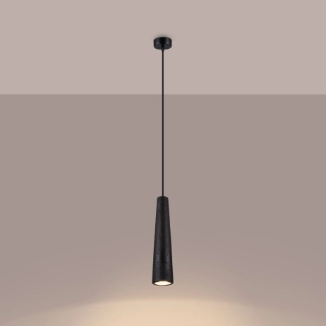 Lampe suspendue ELECTRA béton noir