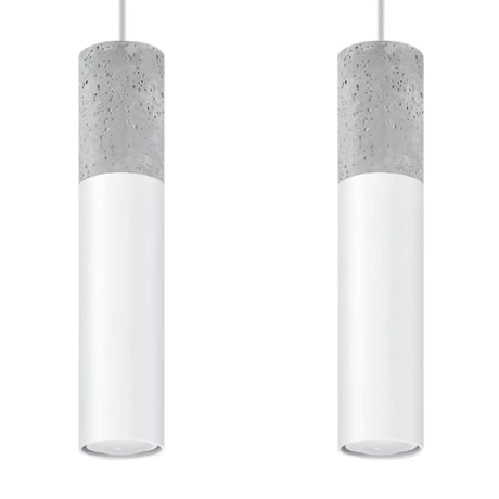 Lampe suspendue BORGIO 2 blanc