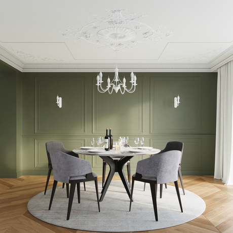 Lustre MINERWA 3 blanc + 3x ampoule LED E14 4000K Froid 7.5W 650lm