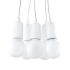 Lampe suspendue DIEGO 5 blanc