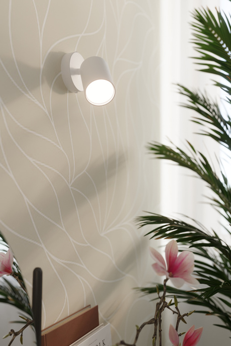 Plafond LEMMI 2 blanc + 2x ampoule LED GU-10 4000K Froid 7W 530lm