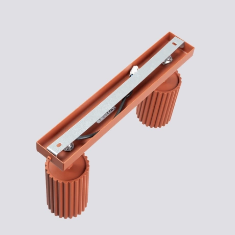 Plafonnier KARBON 2 rouge ocre