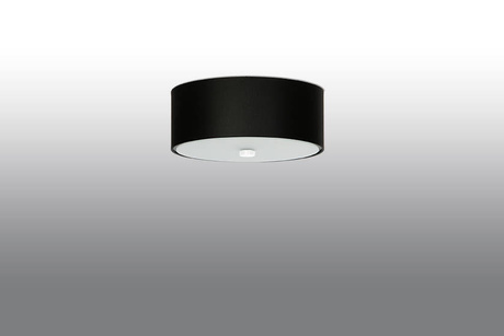 Plafond SKALA 30 noir + 3x ampoule LED E27 3000K Warm 7.5W 620lm