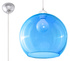 Lampe suspendue BALL bleue + 1x ampoule LED E27 4000K froide 7,5W 650lm