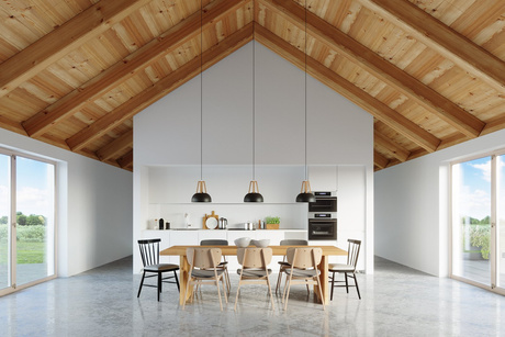 CASCO lampe suspendue noir/bois naturel + 1x ampoule LED E27 4000K Cold 7,5W 650lm