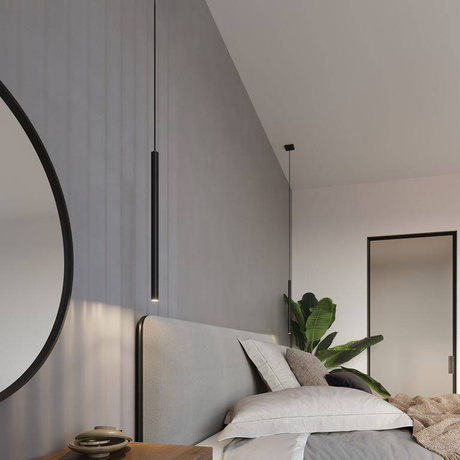 PASTELO 1 lampe suspendue noire + 1x ampoule LED G9 4000K Cold 4,5W 530lm