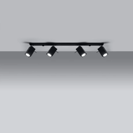 Plafonnier MERIDA 4L noir