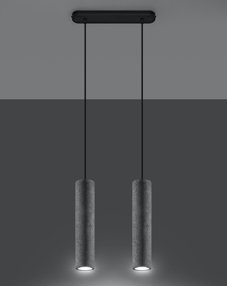 LUVO 2 lampe suspendue + 2x GU-10 3000K Warm 7W ampoule LED 620lm