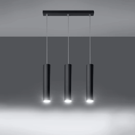 Lampe suspendue LAGOS 3L noir