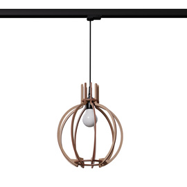 Lampe suspendue ARANCIA bois naturel E27 #B