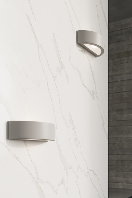 Applique en céramique ATENA gris + 1x ampoule LED E27 3000K Warm 7.5W 620lm