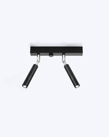 Plafond EYETECH 2 noir + 2x ampoule LED G9 4000K Cold 4.5W 530lm