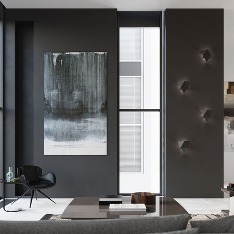 Applique SOLIDO noir + 1x ampoule LED G9 4000K Cold 4.5W 530lm