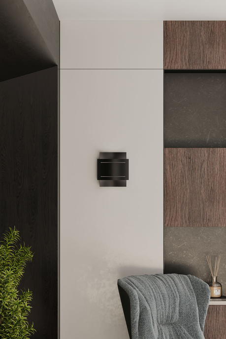 Applique HESTIA noire + 1x ampoule LED G9 4000K froide 4,5W 530lm