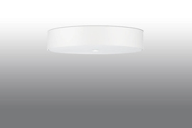 Plafond SKALA 70 blanc + 6x ampoule LED E27 3000K Warm 7.5W 620lm