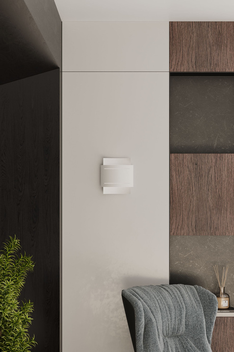 Applique HESTIA blanche + 1x ampoule LED G9 4000K froide 4.5W 530lm