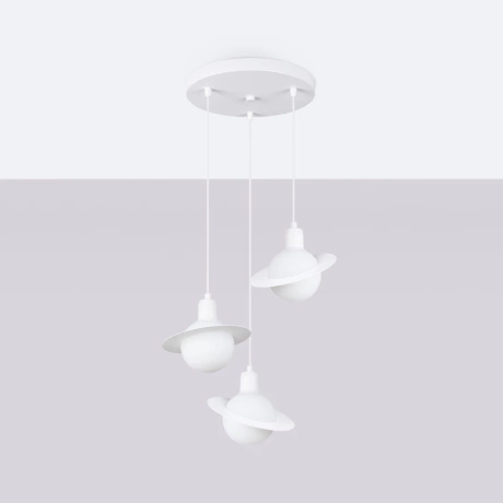 Lampe suspendue HYPERION 1 blanc