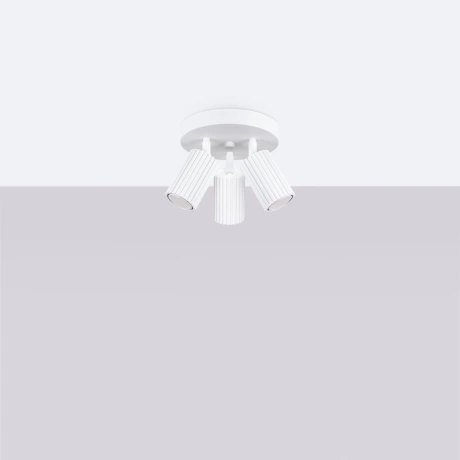 Plafonnier KARBON 3P blanc