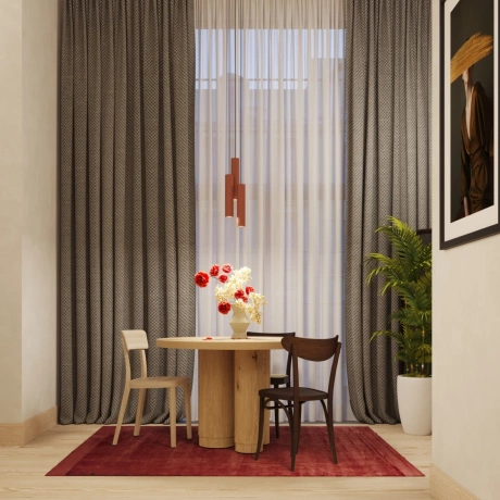 Lampe suspendue LAGOS 2 rouge ocre