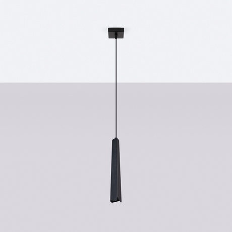 Lampe suspendue PRYSM 1 noire + 1x ampoule LED G9 4000K froide 4,5W 460lm