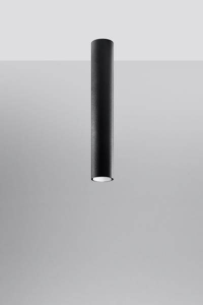 Plafond LAGOS 40 noir + 1x ampoule LED GU-10 4000K froid 7W 630lm