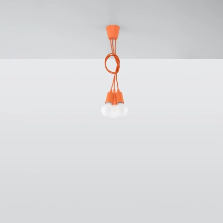 Lampe pendante DIEGO 3 orange
