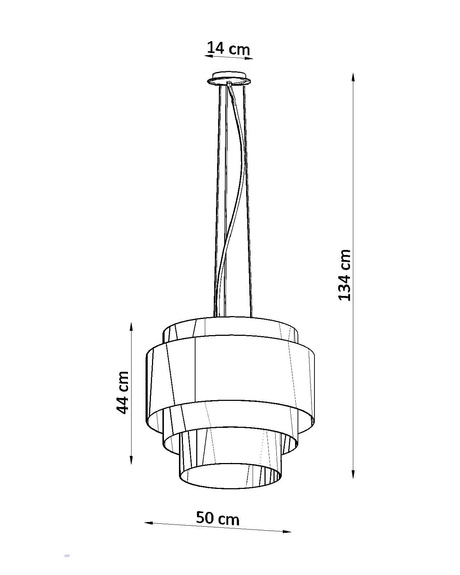 Lustre REFLEXION 50 blanc + 5x ampoule LED E27 3000K Warm 7.5W 620lm
