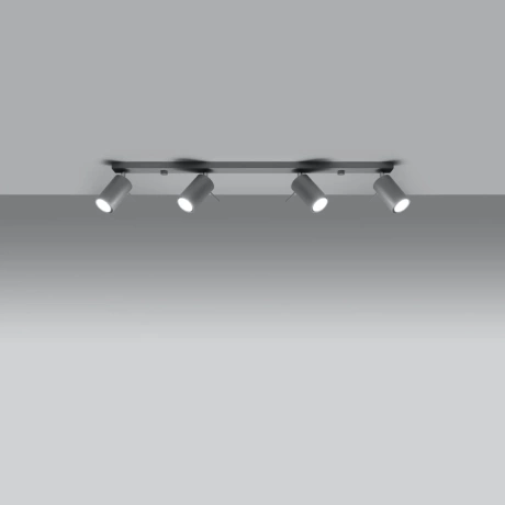 Plafonnier RING 4L gris