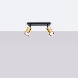 Plafonnier WINX 2 noir/doré