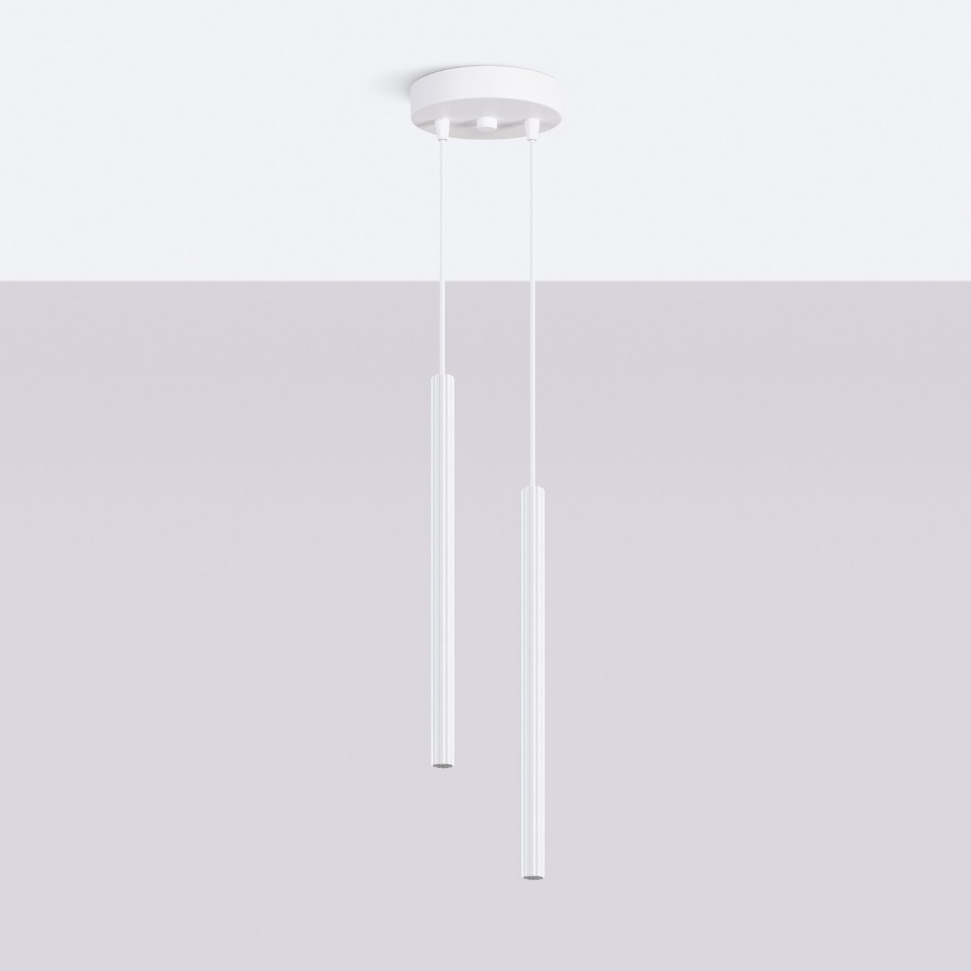 Lampe suspendue ARCHE 2P blanc