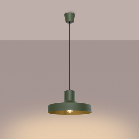 Lampe suspendue BILO vert olive