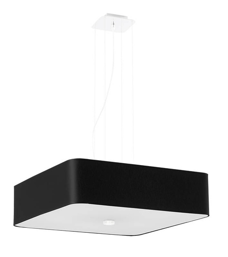 Lustre LOKKO 55 noir + 5x ampoule LED E27 4000K Froid 7.5W 650lm